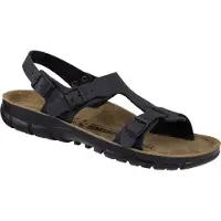 Birkenstock Sandale Saragossa, Briko-Flor, Black, 36 500863-36 (Pantolette)