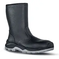 Upower Winterstiefel EN 20345 S3 CI SRC Siberian Gr.45 Leder Webpelzfutter schwarz