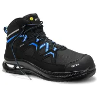 ELTEN Wellmaxx Sicherheitsstiefel FRY XXG Pro GTX black-blue Mid ESD S3 HI CI, Farbe:black-blue, Größe:42