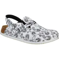 Birkenstock Clog Kay Superlauf, Birko-Flor, Paisley Black/White, schmal 1 St Schuhe