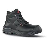 Upower Schnürstiefel EN20345 S3 SRC Jaguar UK Gr.44 Glattleder schwarz Kunststoffkappe