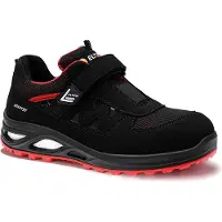 ELTEN Damen-Sicherheitssandale HANNAH XXTL black-red Easy ESD S1P, Gr. 41