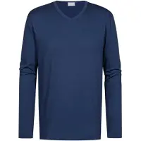 Mey Langarmshirt "Solid Night" T-Shirt aus Interlock-Jersey