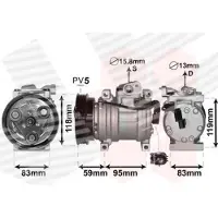 VAN WEZEL 8300K200 HS09 Klimaanlage Klimakompressor für KIA PICANTO (TA)