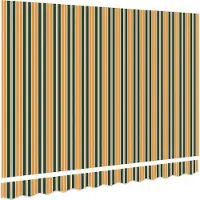 vidaXL Markisenersatzstoff Grün und Gelb 280 x 245 cm Polyester