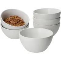 MamboCat 6er Set Müslischalen 14x7,5cm White Biata Steingut - 24304278