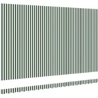 vidaXL Markisenersatzstoff Grün und Weiß 480 x 295 cm Polyester