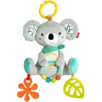Fehn Greifspielzeug "DoBabyDoo, Activity-Koala", bunt, Greifspielzeug, KinderB:18cm L:20cm, Softvelour, Stoff, Greifspielzeug, B:18cm L:20cm