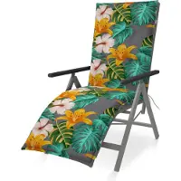 Doppler Relaxliegenauflage 50 x 48 cm braun orange rosa grün