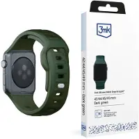 3MK Silicone Watch Strap Ciemnozielony/ Dark Green dla Apple Watch 42/44/45/49mm
