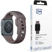 3MK Silicone Watch Strap brązowy/taupe dla Apple Watch 42/44/45/49mm