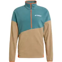 Adidas Herren Terrex Multi Climawarm Fleece Anorak Preloved Teal/Cardboard/Semi Impact Orange