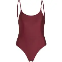Karl Lagerfeld Karl Cheeky Swimsuit Windsor Burgundy Größe: M | Badeanzüge Outlet | Damen | Braun