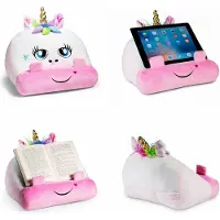 Thinking Gifts Bookmonster Einhorn - Lesekissen für Bücher und Tablets