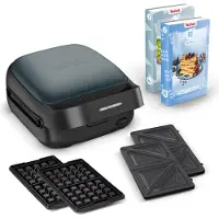 Tefal Snack Collection SW862BF0 waffle iron 2 waffle(s) 700 W Black, Dark Green