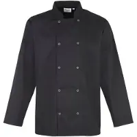 Premier Kochjacke mit Druckknöpfen Langarm