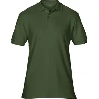 Gildan 85800 | Premium Baumwolle Double Piqué Sport Polo T-Shirt - Farbe: Forest Green - Größe: 3XL
