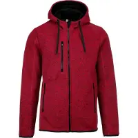 Pro Act Sweatshirt Zipper mit melierter Kapuze