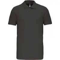 Kariban Herren Polo-Shirt Polohemd Poloshirt Polo Arbeit Freizeit Shirt, Größe:2XL, Farbe:Dark Grau