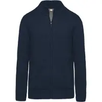 WK. Designed To Work Fleece-gefütterte Strickjacke