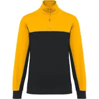 WK. Designed To Work Sweatshirt umweltfreundlicher Reissverschlusskragen