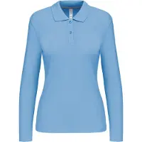 Kariban Damen Piqué Poloshirt Langarm
