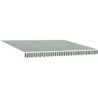 vidaXL Ausziehbare Markise Grün 400 x 300 cm Polyester und Metall