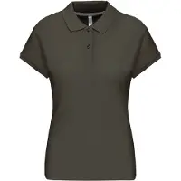 Kariban Baumwolle Classics-20.K242 Damen Piqué Polo Gr. XXL dark khaki