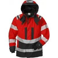 Fristads High Vis Airtech Außenjacke Damen Kl. 3 4518 GTT 127663 - warnschutz-rot/schwarz - 2XL