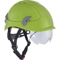 OTTO SCHACHNER Klatrehjelm med integreret hjelmbrille i hi-viz gul