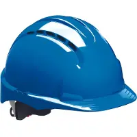 Jsp Kulta Schutzhelm EVO 3 Revolution, EN 397, Polyethylen blau, 6-Punkt-Drehradverschluss, PSA III, ca. 375 g