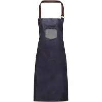 Premier Workwear Denim Latzschürze 'Division' PR136 indigo denim (ca. pantone 2767) 72 x 86 cm