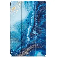 Cover-Discount Galaxy Tab S9+ - Tri-fold Smart Case Sea Wave