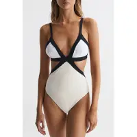 Reiss Colour Block One-piece Swimsuit — Regular Fit Größe: 4 | Badeanzüge Outlet | Damen