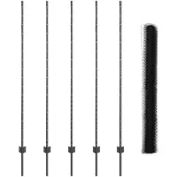 vidaXL Sechseckzaun mit Pfosten 10 x 1,5 m PVC-beschichteter Stahl