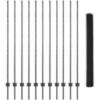 vidaXL Sechseckzaun mit Pfosten 25 x 1,5 m PVC-beschichteter Stahl