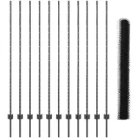 vidaXL Sechseckzaun mit Pfosten 25 x 1,5 m PVC-beschichteter Stahl