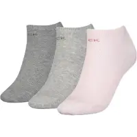 Calvin Klein Sneakersocken "CK WOMEN SNEAKER 3P", (3 Paar), Einheitsgröße passend von Gr. 37-41, CK-Logodetail