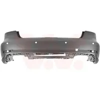 VAN WEZEL Heckstoßstange Stoßfänger Hinten für AUDI A3 Limousine (8VS, 8VM) A3 Cabrio (8V7, 8VE)