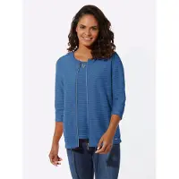 Casual Looks Shirt-Set in mittelblau | Gr.: 36