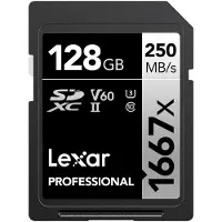 Lexar Professional 1667x UHS II SDXC 128GB V60 250MB/90MB