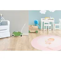 Arte Espina Kinderteppich "Bambini 300", rosa, H:5mm Ø:160cm, Polyester, Teppiche, Kinderteppich, Fantasievoll bedruckter Kinderteppich, angenehme Haptik
