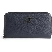 Mandarina Duck Mellow Leather Zip Around Wallet Blau
