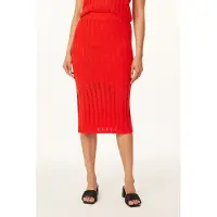 Scotch & Soda Pencil Scallop Knit Skirt Orange.com Größe: L | Midiröcke Outlet | Damen | Orange