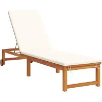vidaXL Sonnenliege Massivholz Akazie Braun
