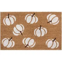 Hanse Home Fußmatte "Mix Mats Kokos Pumpkins, Türmatte", rechteckig, 15 mm Höhe, Kokos, Schmutzfangmatte, Outdoor, Rutschfest, Innen, Kokosmatte, Flur