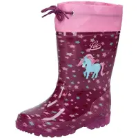 Lico Kinder Gummistiefel Power blinkend Größe 21 wasserdicht mit rutschfester Sohle