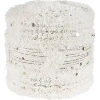 Kayoom Pouf Bohist 400 Creme / Khaki 35cm x 35cm