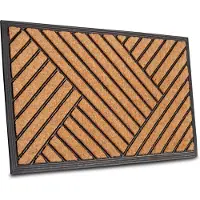 Hanse Home Fußmatte "Mix Mats Gummi Kokos Crossings, Türmatte", rechteckig, 20 mm Höhe, Strapazierfähig, pflegeleicht, robust, wetterfest, UV-beständig