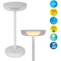Naeve LED-Tischleuchte "Pasi" in Weiß - EEK G (A bis G) | Gr.: onesize